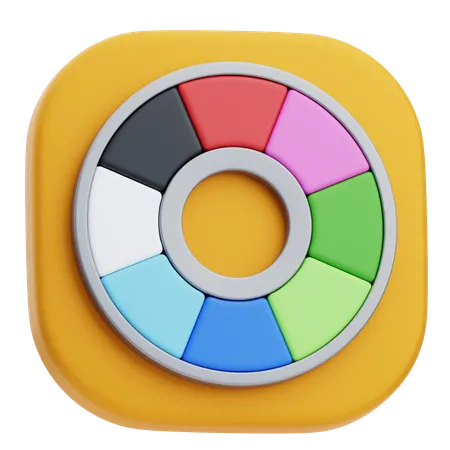 Color Wheel  3D Icon