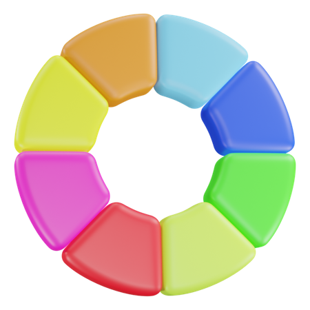 Color Wheel  3D Icon