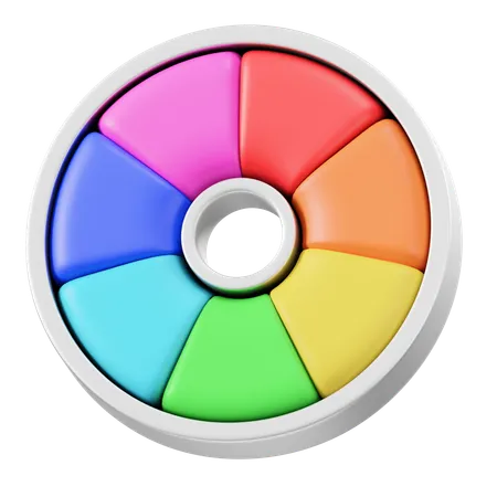 Color Wheel  3D Icon