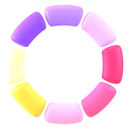 Color Wheel  3D Icon