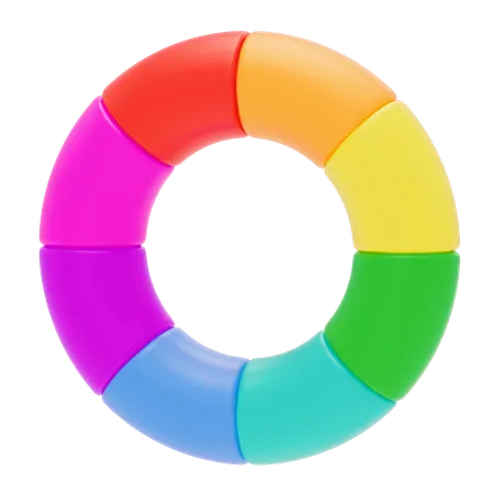 Color Wheel  3D Icon