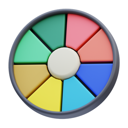 Color Wheel  3D Icon