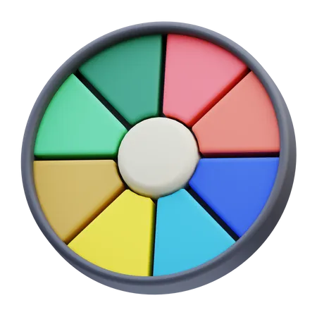 Color Wheel  3D Icon