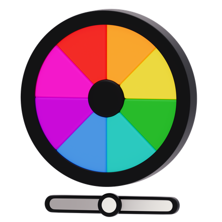 Color Wheel  3D Icon