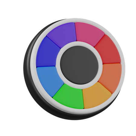 Color wheel  3D Icon