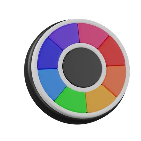 Color wheel  3D Icon