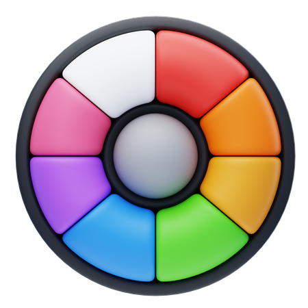 Color Wheel  3D Icon