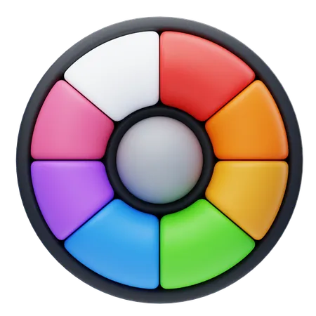 Color Wheel  3D Icon