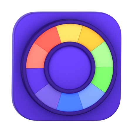 Color Wheel  3D Icon