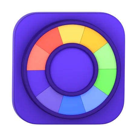 Color Wheel  3D Icon