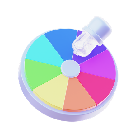 Color Wheel  3D Icon