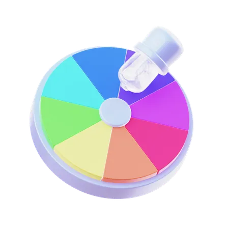 Color Wheel  3D Icon