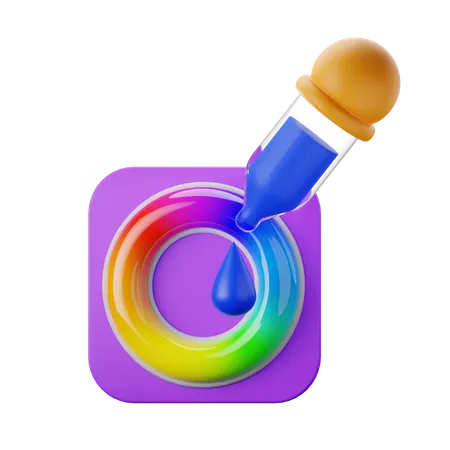 Color Wheel  3D Icon