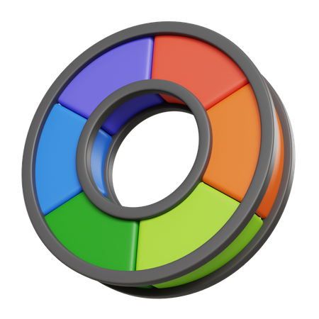 Color Wheel  3D Icon