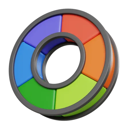 Color Wheel  3D Icon