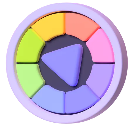 Color Wheel  3D Icon