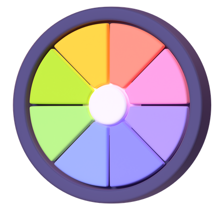 Color Wheel  3D Icon