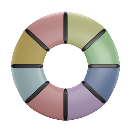 Color Wheel  3D Icon