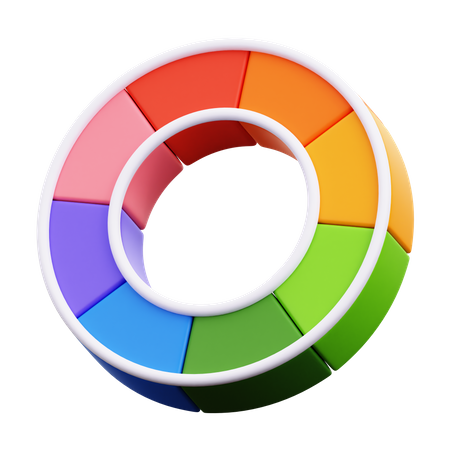 Color Wheel  3D Icon