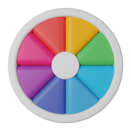 Color Wheel  3D Icon