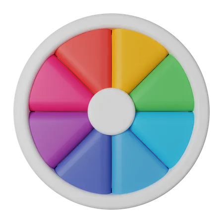 Color Wheel  3D Icon