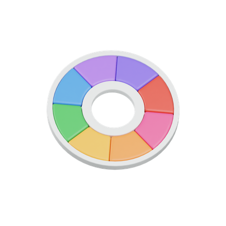 Color Wheel  3D Icon