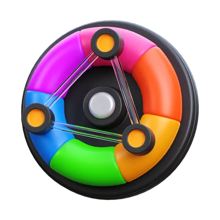 Color Wheel  3D Icon