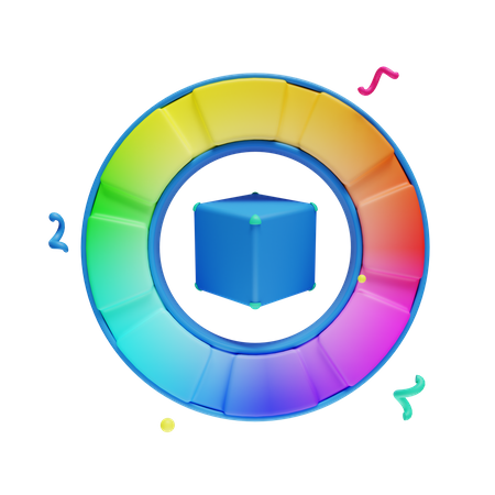 Color Wheel  3D Icon