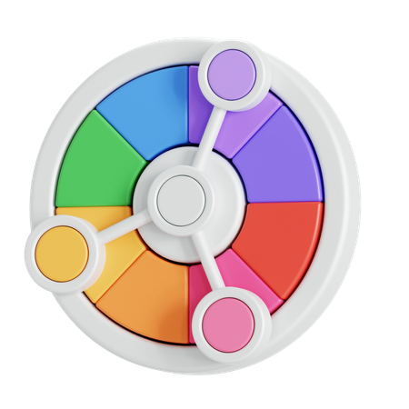 Color wheel  3D Icon