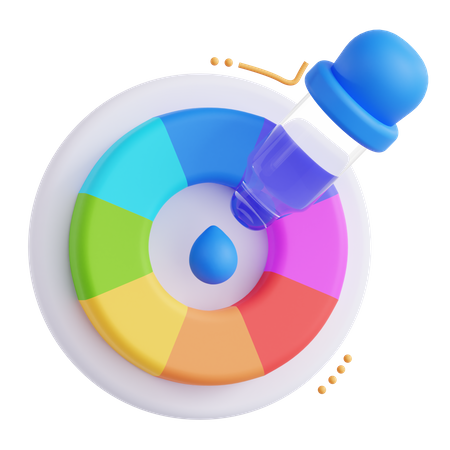 Color Wheel  3D Icon