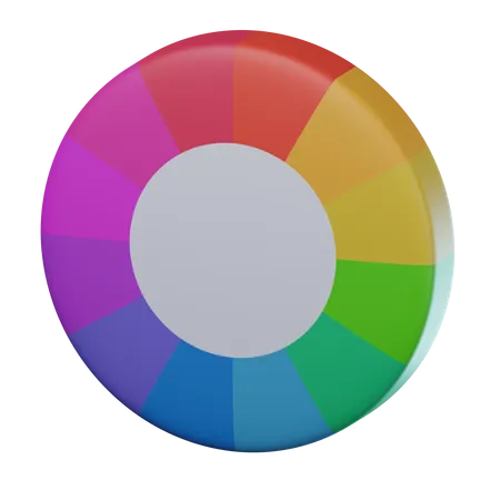 Color Wheel  3D Icon