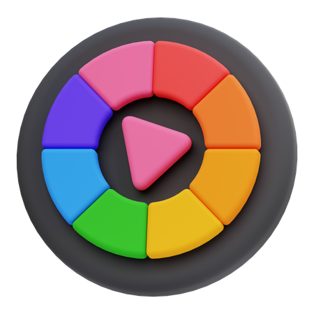 Color Wheel  3D Icon