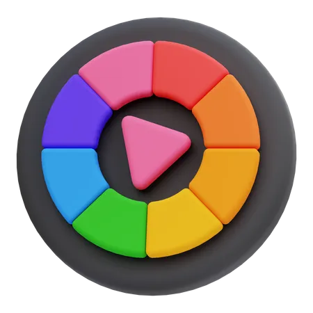 Color Wheel  3D Icon