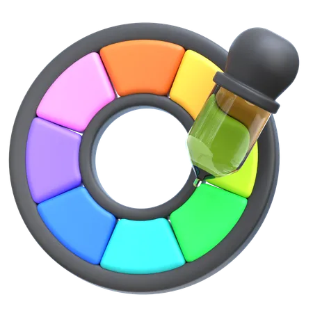 Color Wheel  3D Icon