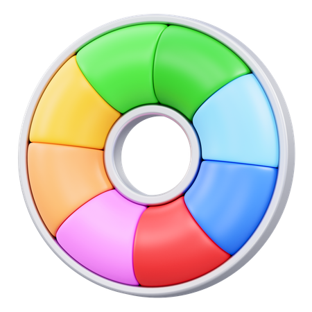 Color Wheel  3D Icon