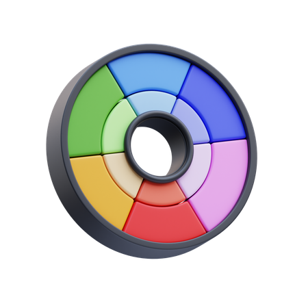 Color Wheel  3D Icon