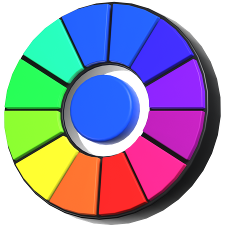 Color Wheel  3D Icon