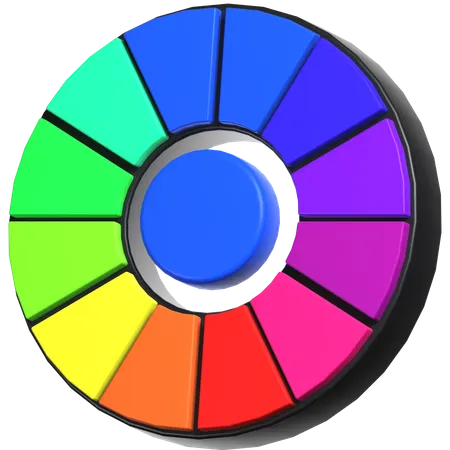 Color Wheel  3D Icon