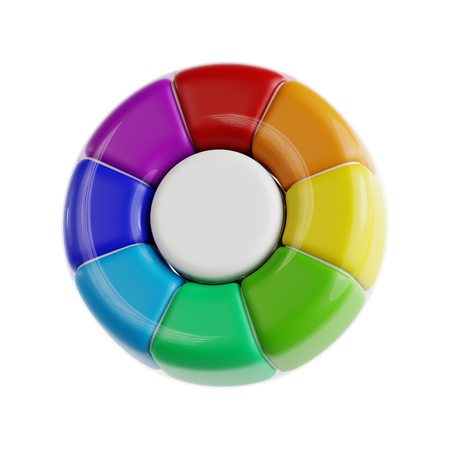 Color Wheel  3D Icon