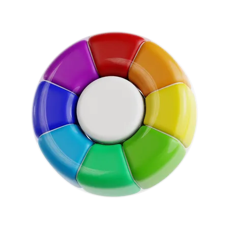 Color Wheel  3D Icon