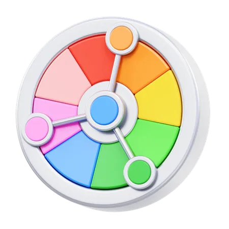 Color Wheel  3D Icon