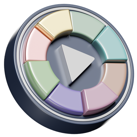 Color Wheel  3D Icon
