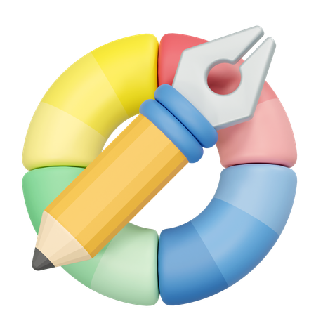 Color Wheel  3D Icon