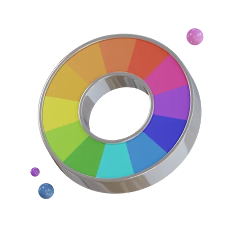 Color Wheel 3D Icon
