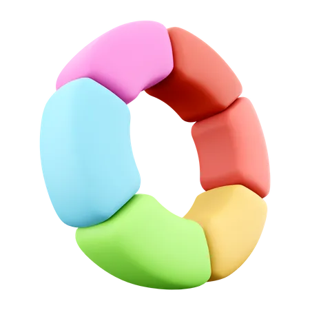 3 D Rendering Color Wheel Icon 3 D Render Changing Colors In The Form Of A Wheel Icon 3D Icon
