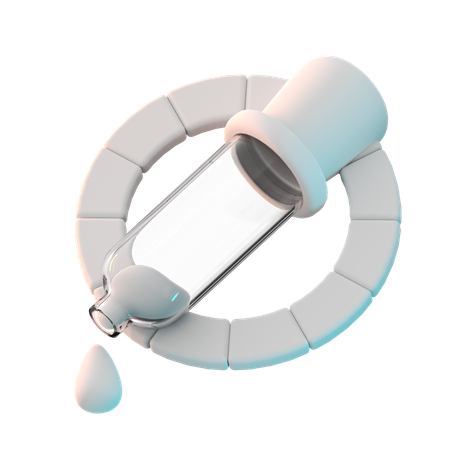 Color Wheel Dropper  3D Icon
