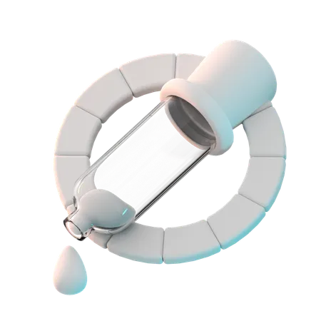 Color Wheel Dropper  3D Icon