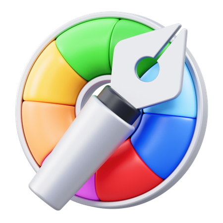 Color Wheel Tool  3D Icon