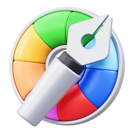 Color Wheel Tool  3D Icon