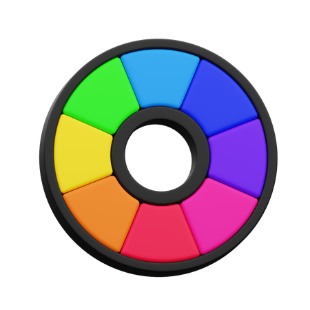 Color Wheels  3D Icon